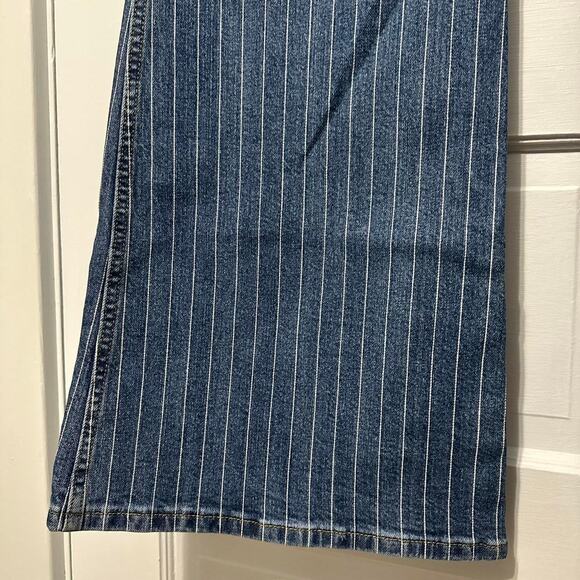 Wrangler blue and white striped flare jeans - Picture 4 of 7